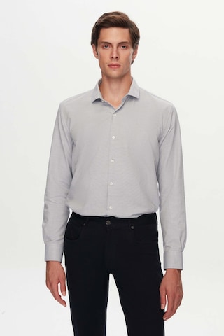 Twn Slim Fit Siyah Armürlü Gömlek 3ef0224552881 Siyah