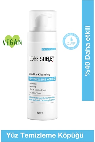 Lore Shelby Leke Karıştı Canlandırıcı Yüz Temizleme Köpüğü 150 ML
