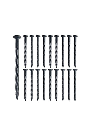 Aoipend 150'li Paket Plastik Kenar Çivisi, Spiral Naylon Peyzaj Çapa Çivileri, 20 Cm Bahçe Peyzaj Kazıkları, Çim Kaldırıcı Kenarı İçin Ot Bariyeri, Yapay Çim Siyah Sku: Smgstk3facd69adf