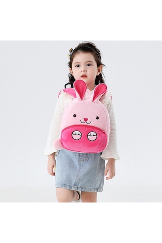Suofeng Küçük Çocuklar İçin Mor Baykuş Desenli Plüş Sırt Çantası - 3-5 Yaş Okul Çantası, Erkek-kız Çocuklar, Hafif Ve Konforlu Pembe