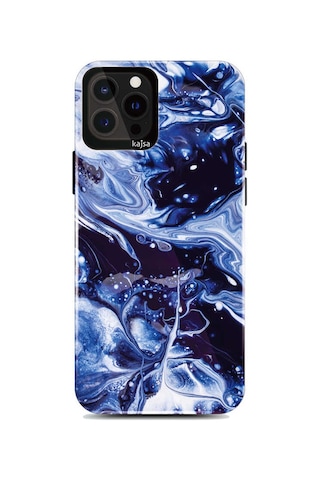 Kajsa Apple Uyumlu iPhone 13 Pro Kılıf Ebru Desenli Kajsa Lava Kapak ZORE-219809