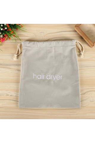 Pazly Suntek Saklama Saç Makinesi Kurutma Gri Gri Çantası Bağcıklı Uf Gri