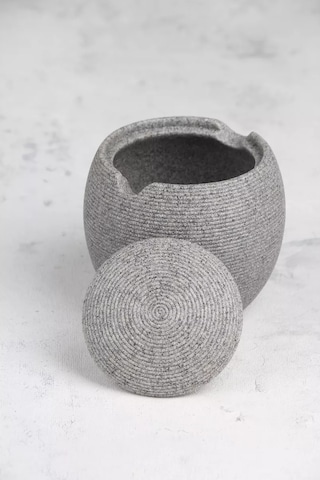 Denezo Kapaklı Pamuk Disk Ve Çubukları İçin Düzenleyici 250810653 Gri