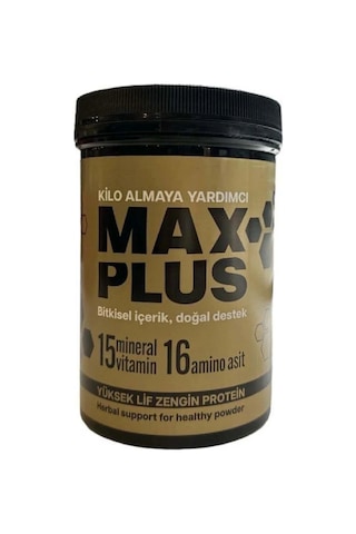 Maxplus 550gr Doğal Bitkisel İçerik 15 Mineral Vitamin 16 Amino Asit, Kilo Almaya Destek İçecek