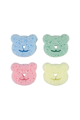 Bebedor 578 Renkli Bebek Banyo Süngeri 4'lü