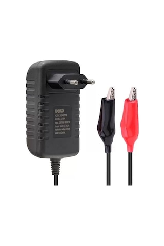 Weko 14.4 Volt - 2 Amper Krokodil Uçlu Kırmızı Yeşil Ledli Yerli Üretim Akü Şarj Out :12v-2a
