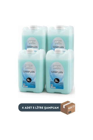 Kuaf Profesyonel Keratinli Tropikal Şampuan 5 Litre Mavi X 4 Adet 1 Koli