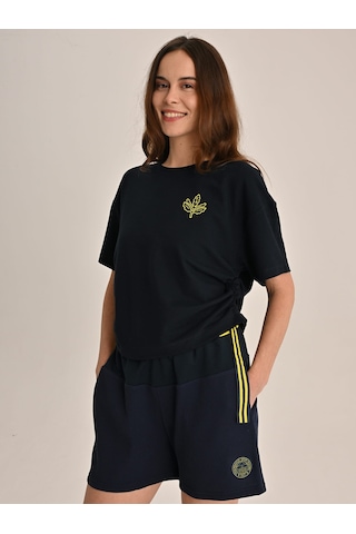 Fenerbahçe Kadın Trıbun Ekstrafor Detaylı Tshırt Fb Laci Yeni