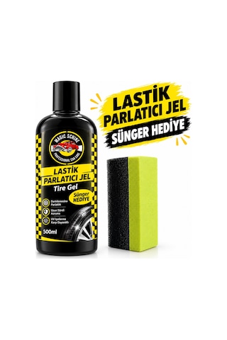 18'li Lastik Parlatıcı Jel- Sünger Hediyeli 500 Ml