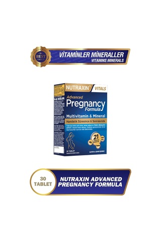 Tr Pregnancy Formula Hamilelik Ve Emzirme Dönemine Özel Multivitamin 21 Vitamin Ve Mineral 30 Tablet Vegetaria