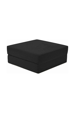 Nura Serisi Minder Şık Ve Konforlu Oturma Alanları İçin Çok Amaçlı Minder 100x100x18 Siyah