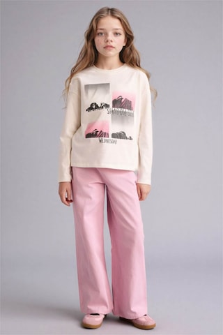 Defacto Wıde Leg Düz Paça Gabardin Pantolon Kız Çocuk G0607a826smpn171 Pembe-pn171
