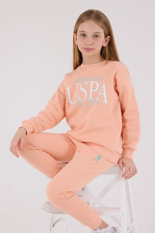 U.S. Polo Assn. U.s. Polo Assn Kız Çocuk Turuncu Eşofman Takımı Us2316-c-v2 Turuncu