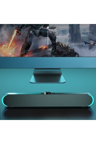 Geeksen V-183 Usb Geri Beslemeli Masaüstü Hoparlör, 3w Çıkış Gücü, 3.5mm Ses Girişi, Siyah Plastik 2.0 Kanal Ev Ses Sistemi