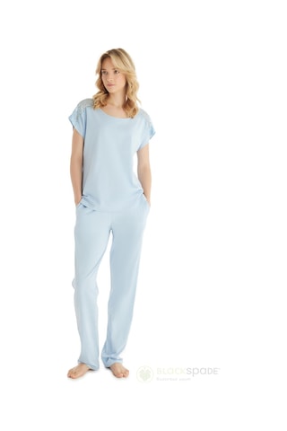Blackspade Kadın Premium Kısa Kol Mavi Pijama Takımı C6t4n8o15 mavi