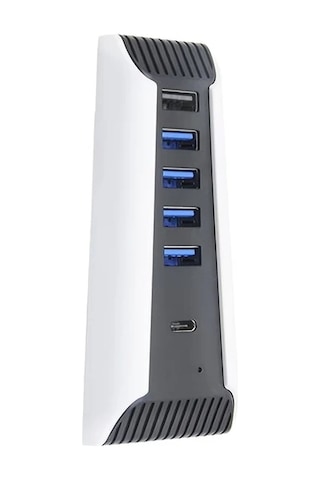 Xuweiwei 1pc Ps5 Hub Usb Yuksek Hizli Docking Istasyonu Ve Sarj Genisletici 4 Usb Port 1 Sarj Portu 1 Type C Port Ps5 Uyumlu
