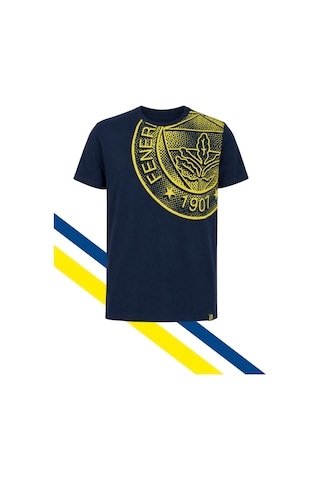 Fenerium Fenerbahçe Erkek Trıbun Halftone Logolu Tshırt Uv Kutu Lacivert