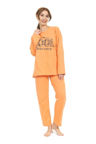 Sude Homewear M952 Penye Kadın Pijama Takımı Turuncu