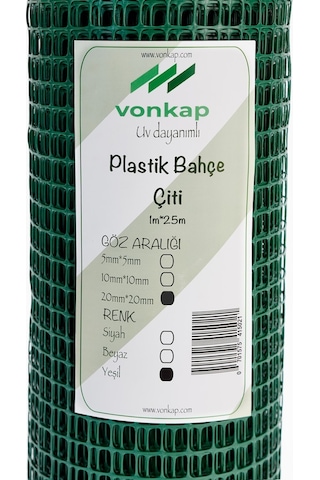 Plastik Dekoratif Bahçe Çiti (1Mtx35Mt-Yeşil)