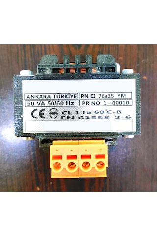 50w Trafo Giriş 220ac Çıkış 2x12 Klemensli