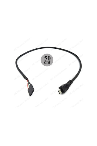 5 Pin Anakart Dişi Başlık - Mikro Usb Erkek Adaptör Dupont Genişl