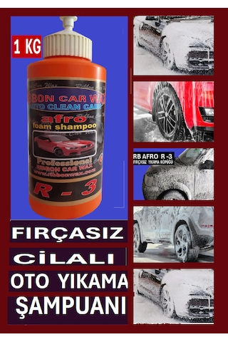 Rb Afro R-3 Fırçasız Oto Yıkama Şampuanı Beyaz Köpük 1 Kg