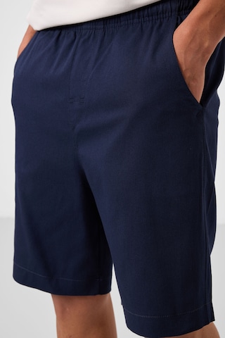 Tommylife Lacivert Standart Fit Dokuma Hafif Esnek Chino Erkek Şort - 81293 Lacivert