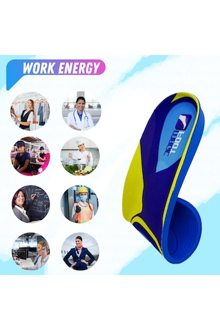 Magicfoot Workenergy İş Tabanlığı - Uzun Süreler Ayakta Çalışan İçin - High Memory Foam - Ortopedik Tabanlık