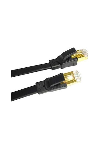 Flybuy Yüksek Siyah Mufunye Kablosu Hız Genişliği, Ethernet Cat8 Bant 40gbps 2000mhz 15m - Ja
