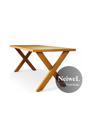 Neiwel Koen Doğal Ahşap Mutfak Ve Yemek Masası-70-120 Açık Ceviz