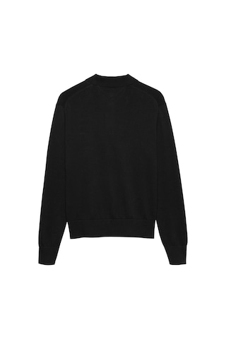 Tommy Hilfiger Tjm Slım Essentıal Polo Sweater Erkek Siyah Kazak - Dm0dm20304
