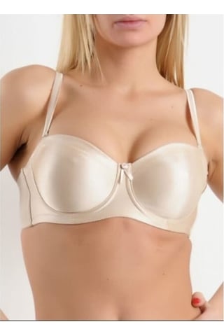 Yeni İnci 1680 Straplez Telli Süngersiz Toparlayıcı Sütyen