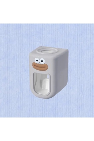 Elmpaly Sku 12345 1 2 Parça Duvar Askılı Otomatik Diş Macunu Sıkma Aparatı Pratik Kurulum Deliksiz 1