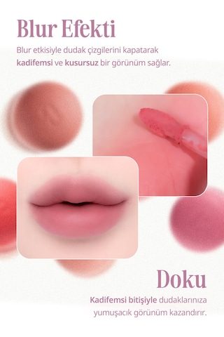 Blur Efektiyle Dolgun Görünüm Sunan Kadife Bitişli Tint Clıo Volumate Blur Tint 110 Mellow Mauvepink 110 Mellow Mauve Pink