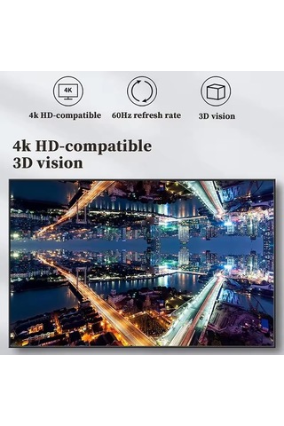 Lexroo 7015 Type C To Hdmı 4k 30hz Usb C Hdmı Kablo Tipi C Dizüstü Bilgisayarlar İçin Akıllı