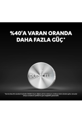 Duracell Özel 2450 (DL2450/CR2450) Lityum Düğme Pil 3V