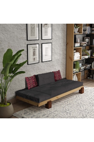 Woodesk Arin Masif Natural-antrasit Renk Sedir Cpt8371-200