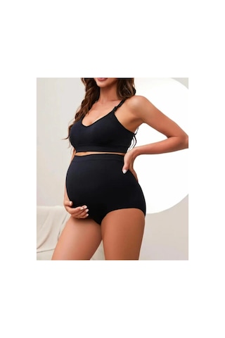 Fit Women Kadın Hamile Yüksek Bel Slip Külot 1020 Siyah