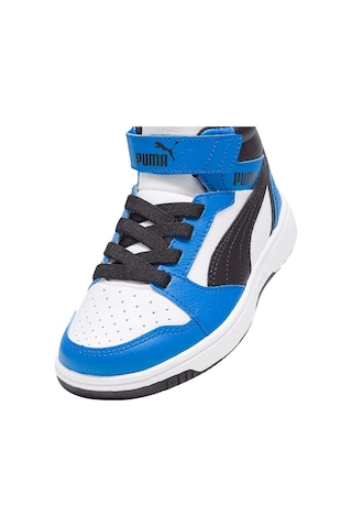 Puma Puma Rebound V6 Mid Ac+ Ps Unisex Çocuk Beyaz Günlük Ayakkabı 8634 Mavi