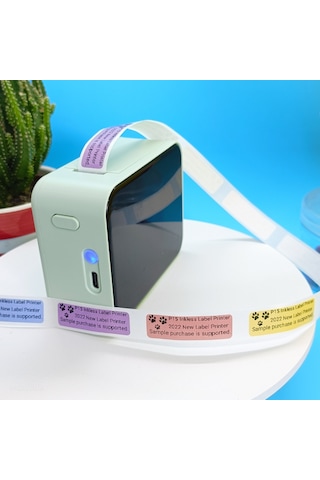 P15 Mini Etiket Kablosuz Pratik Yazıcı Gri