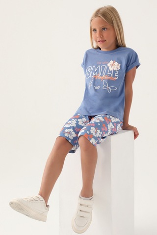 Rolypoly Smile Anytime Açık İndigo Kız Çocuk Kapri Takım 5274-42979 İndigo