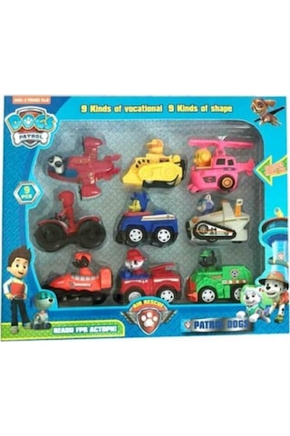 Bvm Oyuncak Paw Petrol Figür Seti 9'Lu