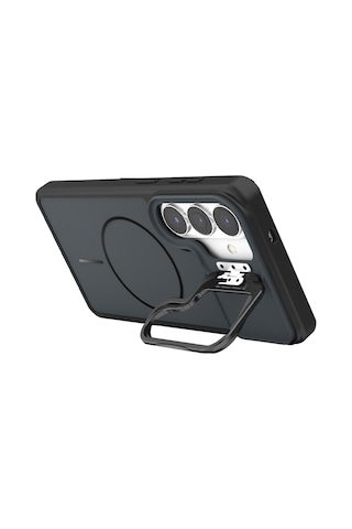 Joko - 161 - Samsung Galaxy Uyumlu S26 Pale Magsafe Standlı Kapak - Csmo-tex - - Siyah Sıyah