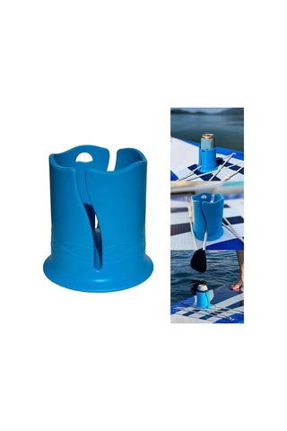 Sunshine011 Mavi Kaykay Ve Sup İçin Kaymaz Tabanlı, Kapaklı Ve Taşınabilir Surfboard Bardak Tutucu