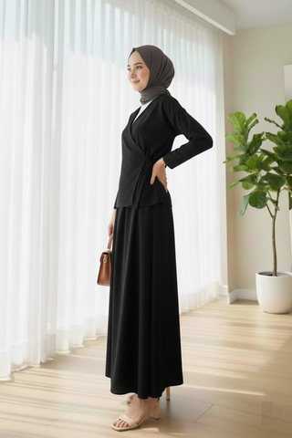 Unika Boutique Etekli İkili Takım Siyah