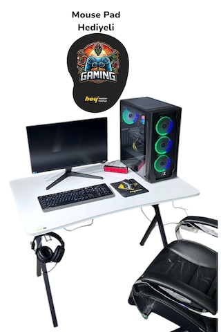 Heygaming2 Profesyonel Oyuncu Masası Beyaz 110 Cm Beyaz - Siyah