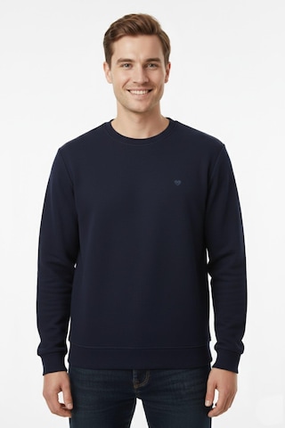 Dynamo Erkek Sıfır Yaka Selanik Sweatshirt Regular Kalıp Bgl-st04926 Lacivert