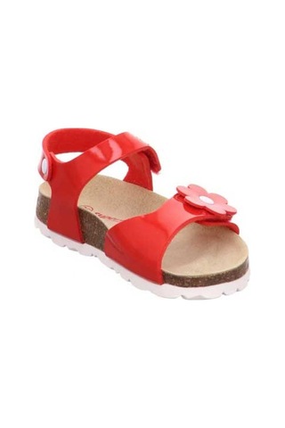 Superfit 6-00118 Kız Çocuk Kırmızı Mantar Sandalet Kırmızı