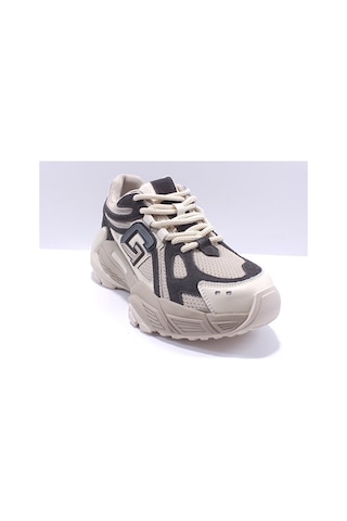 Guja 25k366 Kadın Sneaker Spor Ayakkabı Bej Siyah