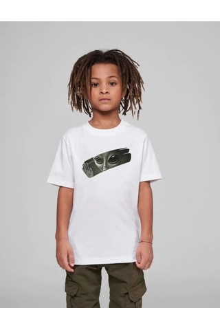 Assema Çocuk Unisex Baskılı T-shirt - Beyaz Çok Renkli